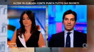 Francesco Acquaroli a Stasera Italia: PD e M5s stanno assieme solo per gestire il potere