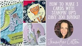 Free Card Class!  Zany Zoo Bundle!