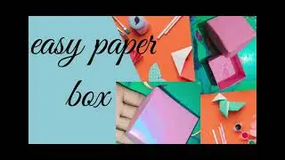 no glue use only a paper and a scissor and then you make a amazing 😍 🤩 Easy paper box