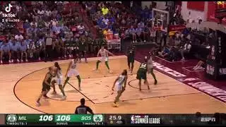 Mamukelashvili with the clutch poster#nba #nbasummerleague #bucks