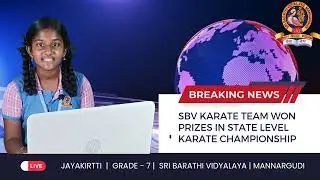 SBV NEWS Bulletin10 #karate #winners #mannargudi #studentjournalism #schoolnews #empowermentjourney