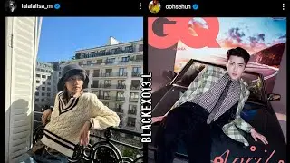 HUNLISA - ' what was he thinking that left a trace | sehun's lovestagram failed! #hunlisa #kpop