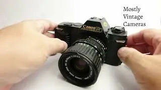 Canon T50, how to load batteries and film