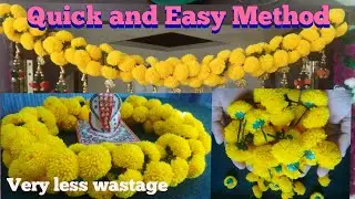 ಉಲ್ಲನ್ ಸೇವಂತಿಗೆ ಹೂವಿನ ಮಾಲೆ | Ganesh Chaturthi Special Woolen Chrysanthemum Garland | Easy Method