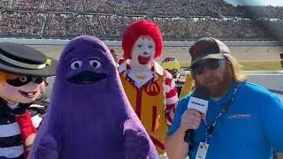 Grimace, Ronald McDonald, And The Hamburglar Chat Ahead Of Iowa Race