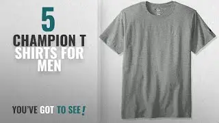 Top 10 Champion T Shirts [2018 ]: Champion Men's Classic Jersey T-Shirt, Oxford Gray, L