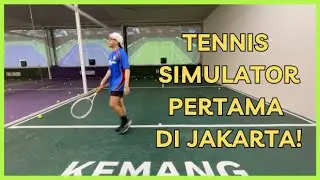Main SENDIRIAN di SIMULATOR TENNIS PERTAMA DI JAKARTA