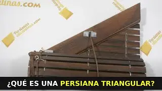¿Que es una persiana alicantina con montante triangular?