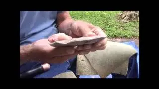 direct percussion bifacing a spall 2nd of 2 videos