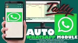 Tally Prime to WhatsApp Send invoice PDF & message to customer fully automatically Totally Free 100%