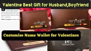 Innovative Gifts Customise Wallet for Men Best Gift for Valentines for Husbands,Boyfriend,Brother