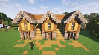 Minecraft: Trio House Tutorial #minecraft