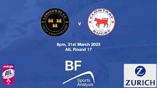 Lansdowne FC v Clontarf FC, AIL17, 9pm 31st Mar 2023 streamed by BF Sports Analysis