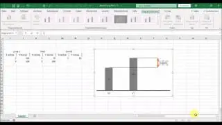 Excel - Abweichung bei 2 Werten mit Pfeil hervorheben