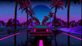 Delorean Synthwave Outrun Loop