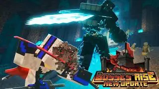 Bosses Rise Mod NEW UPDATE!! | All Boss Fights (Minecraft)