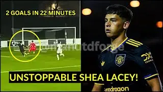 Shea Lacey scores a brace in 22 minutes for Manchester United U21s against Fulham