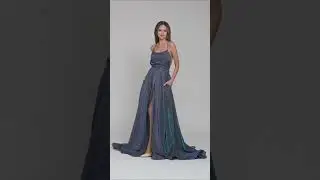 Spaghetti Strap Glitter Prom Dresses #promdress #promgown #partydresses #sexydress #glitterdress