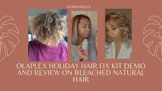 Olaplex Holiday Hair fix Kit review on bleached natural Hair