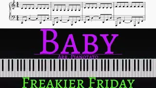 Lindsay Lohan, Julia Butters - Baby (From Freakier Friday) | Piano cover by Pianotato