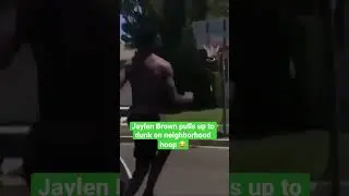 Casual drive by dunk by Jaylen Brown | #Shorts