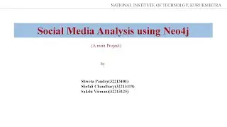Social Media Analysis Using Graph Databases