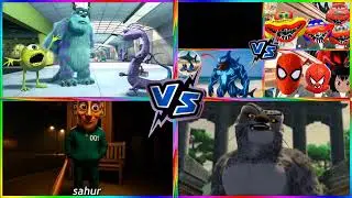 Tiles hop 🆚 Monster👹 🆚 Kung fu👊🐼 panda 🆚 4 Tiles hop 🆚 Brainrad Squid Game🦑🎮 🆚