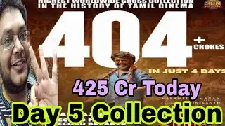 COOLIE DAY 5 COLLECTION | COOLIE BOX OFFICE PREDICTION | COOLIE ADVANCE BOOKING REPORT DAY 5 RAJINI 