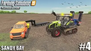 Transporting Tractors & Cultivating | Sandy Bay | Farming Simulator 19 | Episode 4