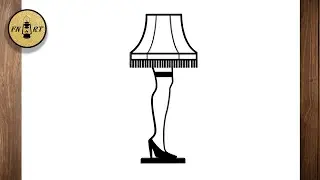 How to draw the leg lamp from a christmas story