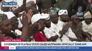 Gov. Of Plateau State Caleb Mutfwang Officially Joins APC