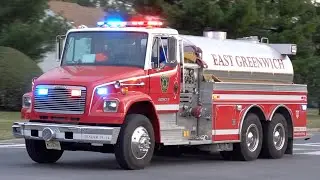 East Greenwich Township Fire & Rescue Tender 1914 & Engine 1911 Responding