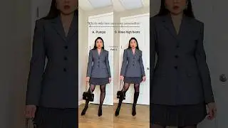 PART 4: Grey blazer outfit #fashionshorts #fashionvideos #fashionista #fashionstyling