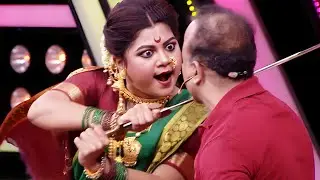 बायकांना बघून शिट्ट्या मारतोस काय आज तू संपलास म्हणून समज - MHJ hasyajatra - Namrata,Prasad Comedy