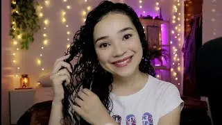 ASMR FINALIZANDO MEU CABELO #3 (Borrifador, Creme e Sussurros)