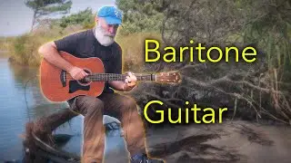 I Play Peaceful Acoustic Baritone Guitar by the Shore