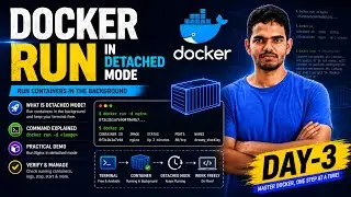 Docker Run in Detached Mode | Docker logs, cp and exec command | #docker #devops #kubernetes
