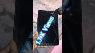 Samsung TAB E drill test #hammertest #crashtest