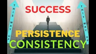 Consistency. Persistence. Success. In that order.