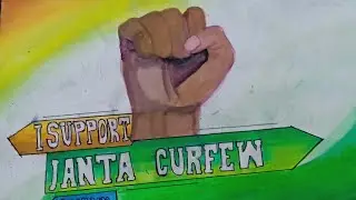 #go corona!Janta curfew painting  by poster coloures.