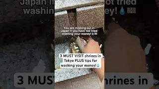 3 MUST VISIT shrines in Tokyo PLUS tips for washing your money!💧