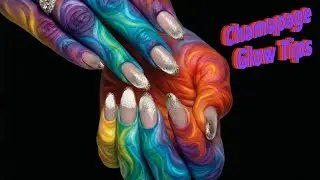 Champagne Glow Tips  I Reshma's Nail Studio