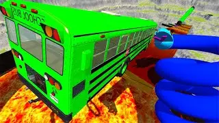 TOP 100 Open Bridge Jumping Car Crashes Part 3 - BeamNG Drive | BeamNG-Destruction