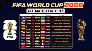 FIFA World Cup 2026 | All Match schedule, fixtures & stadiums | World Cup 2026 Match schedule