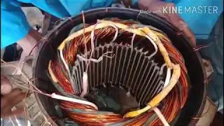 how to rewind 25hp 48slot 1450rpm 3phase motor.25hp ki three phase motor ko wind kerne ka tarika