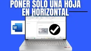 C&oacute;mo Poner en Horizontal Solo una Hoja en Word Paso a Paso (F&aacute;cil y R&aacute;pido)✅️
