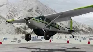 Ultimate Glacier Pilot scenery in X-Plane v10 - western glaciers