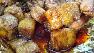 Pork Curry Cooking  Eating Village style Pork Belly How to Make Pork Curry Adivashi Village Cooking