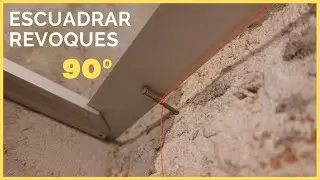 Como Escuadrar revoques en paredes. #Albañilería. Encuadrar.