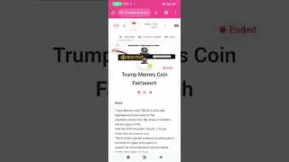 How to Claime a Presale/Fairlaunch Trump memes coin TMC$
